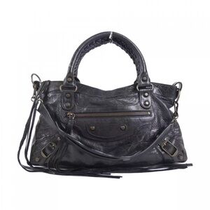 Vintage Balenciaga First Bag In Black Spring/ Summer 2006 Chevre Y Tag Y2K City